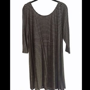 Black and white striped dress with tags